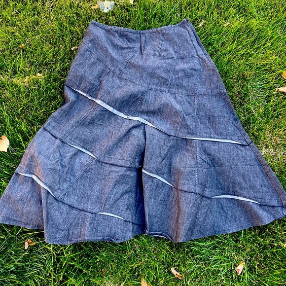Sandro denim ruffle skirt - Picture 1 of 5